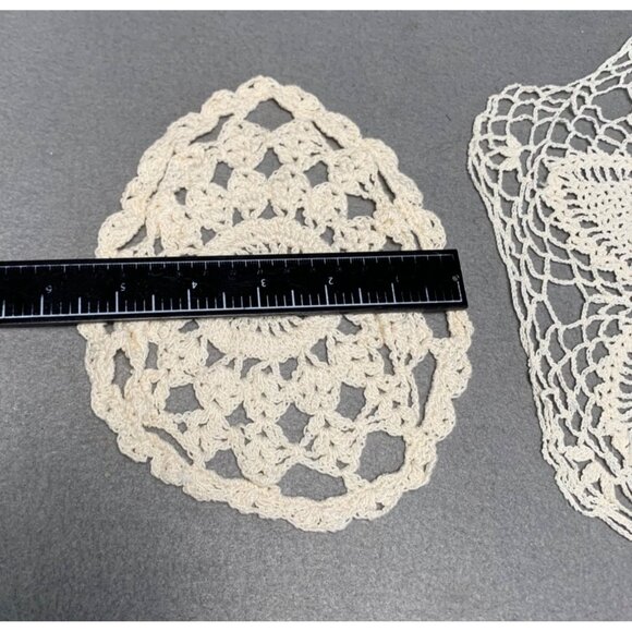 Handmade Vintage Lace Doilies Set of 2 - Picture 5 of 8